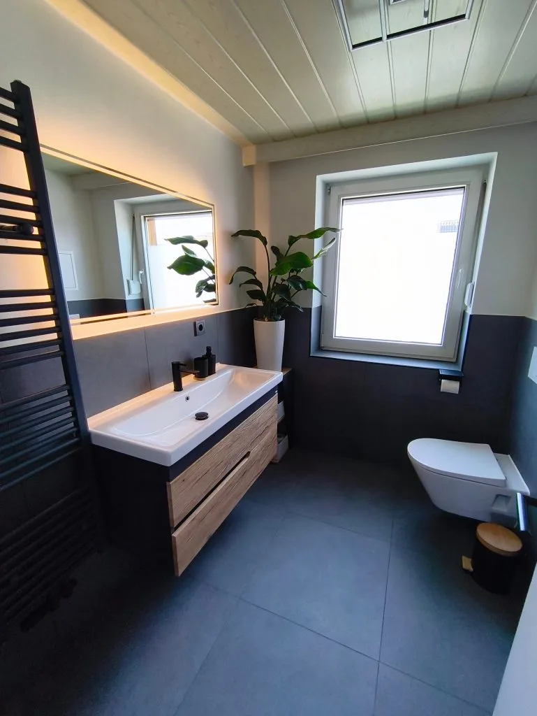 Badezimmer der Ferienwohnung Burgperle im Haus 113 in Burghausen
