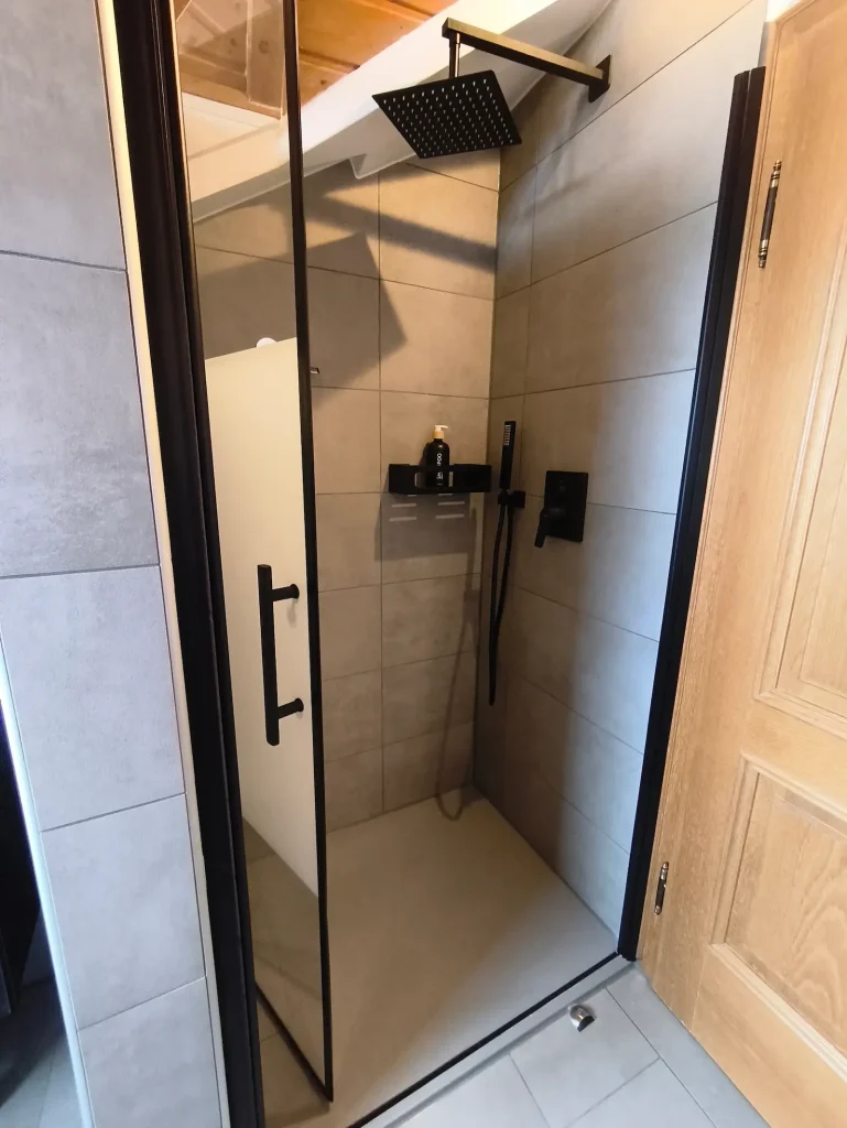 Dusche der Ferienwohnung Burgzauber im Haus 113 in Burghausen
