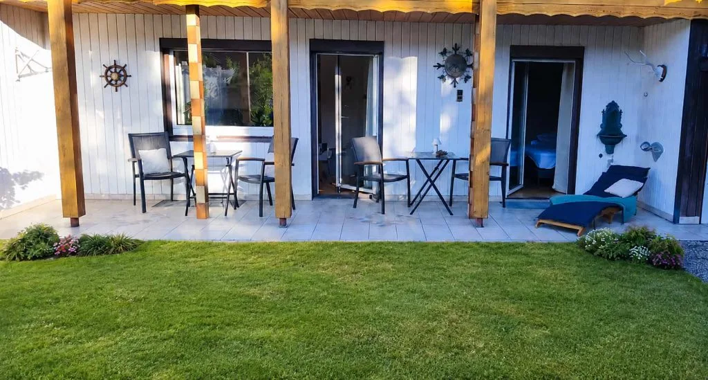 Garten der Ferienwohnung Burgjuwel im Haus 113 in Burghausen