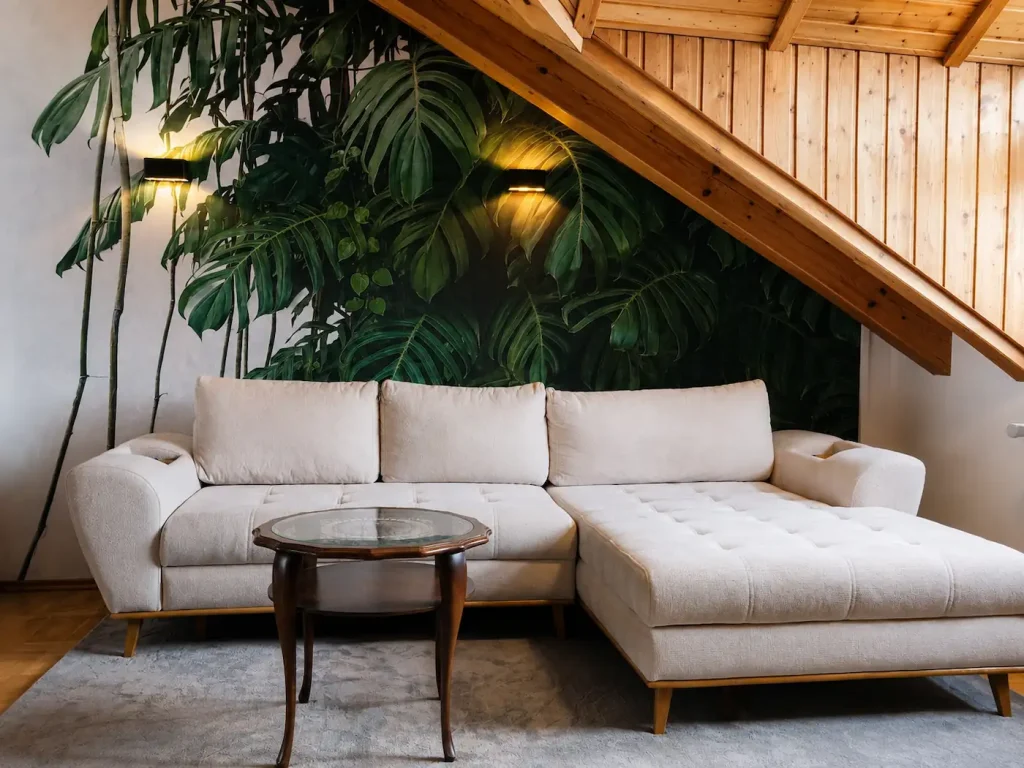 Wohnbereich der Ferienwohnung Burgzauber im Haus 113 in Burghausen